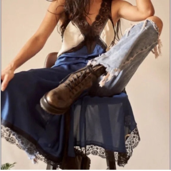 FREE PEOPLE Tri Me Midi Slip Dress - Picture 5 of 12